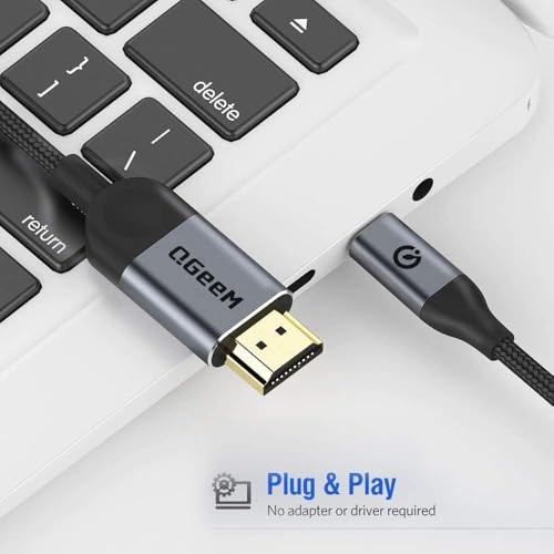 QGEEM USB C TO HDMI CABLE ADAPTER 4K, 6FT - GRAY