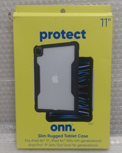 New in Box Protect ONN Slim Rugged Tablet Case iPad 10th Gen 2022 Drop Tested