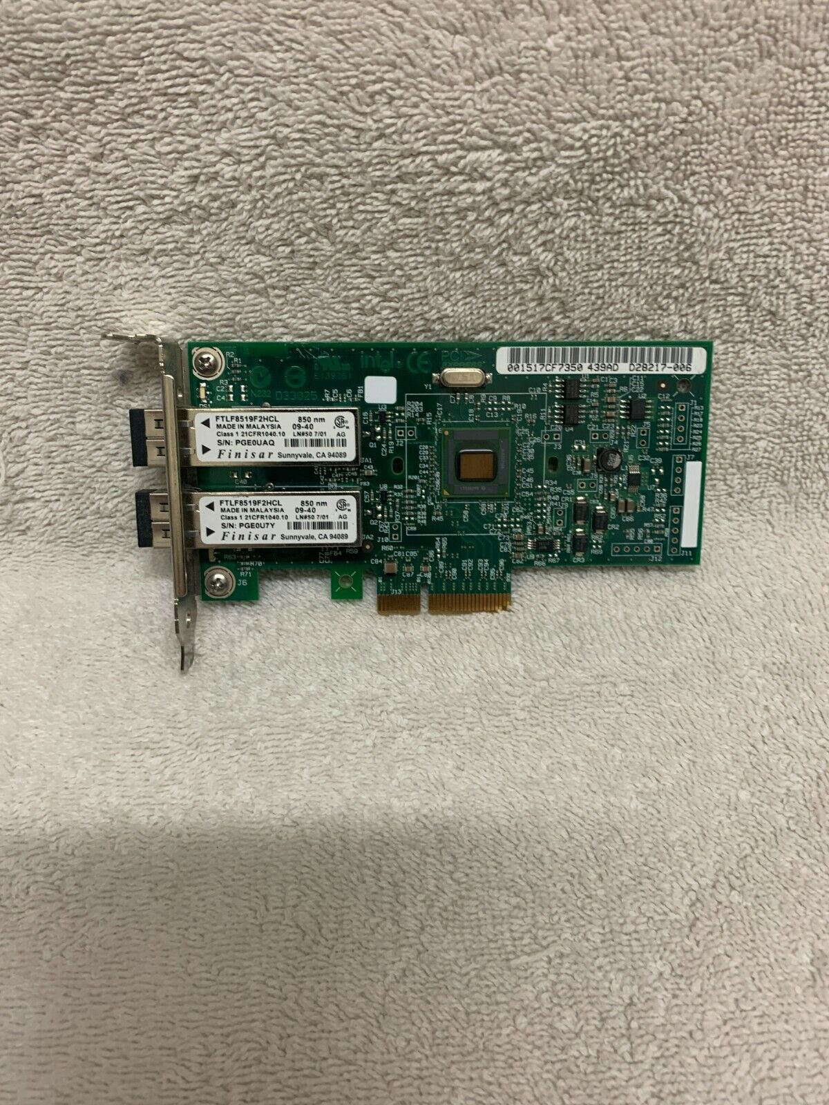 Sun Intel Dual Port Gigabit Ethernet Adapter 371-0904-03 D28217-005 Low Profile