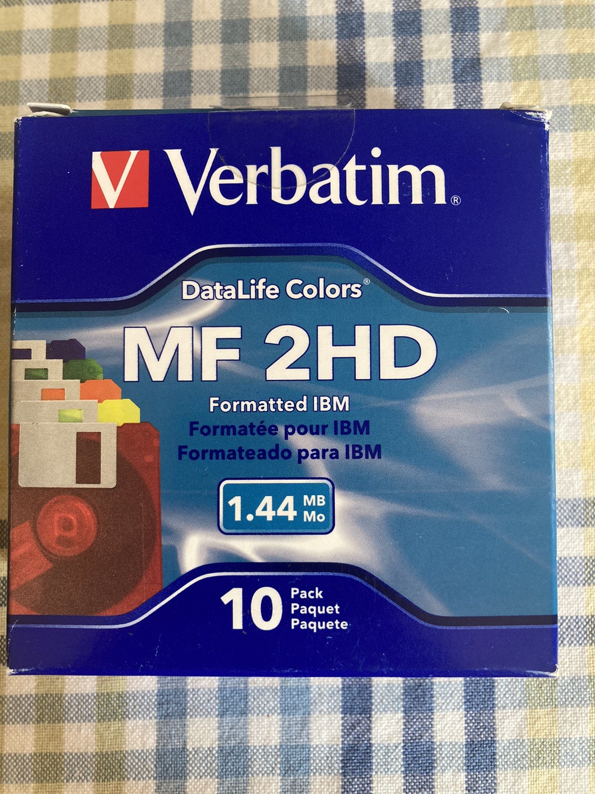 Verbatim DataLife Colors MF 2HD Formatted IBM 1.44 MB 9 Pack 3.5 Floppy disk