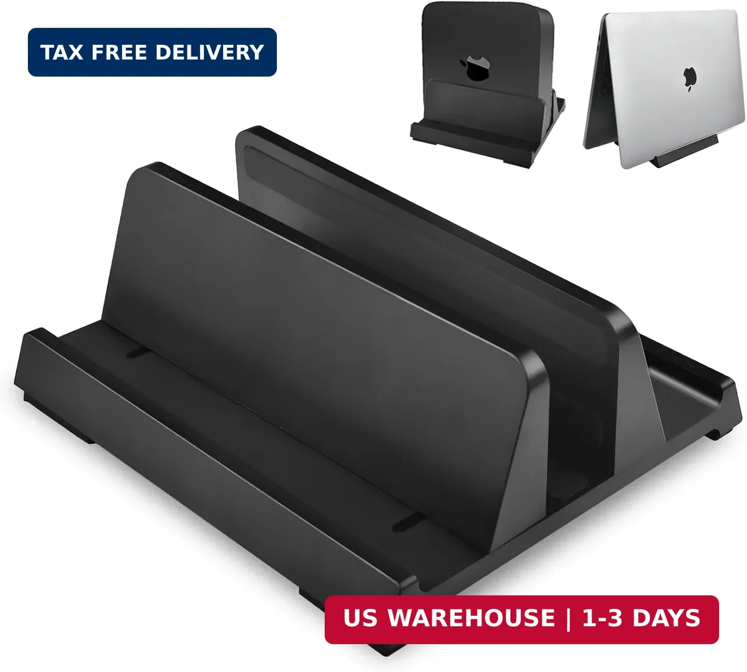 Vertical Laptop Stand Holder, ABS Organizer with Adjustable Dock, All in 1 De...