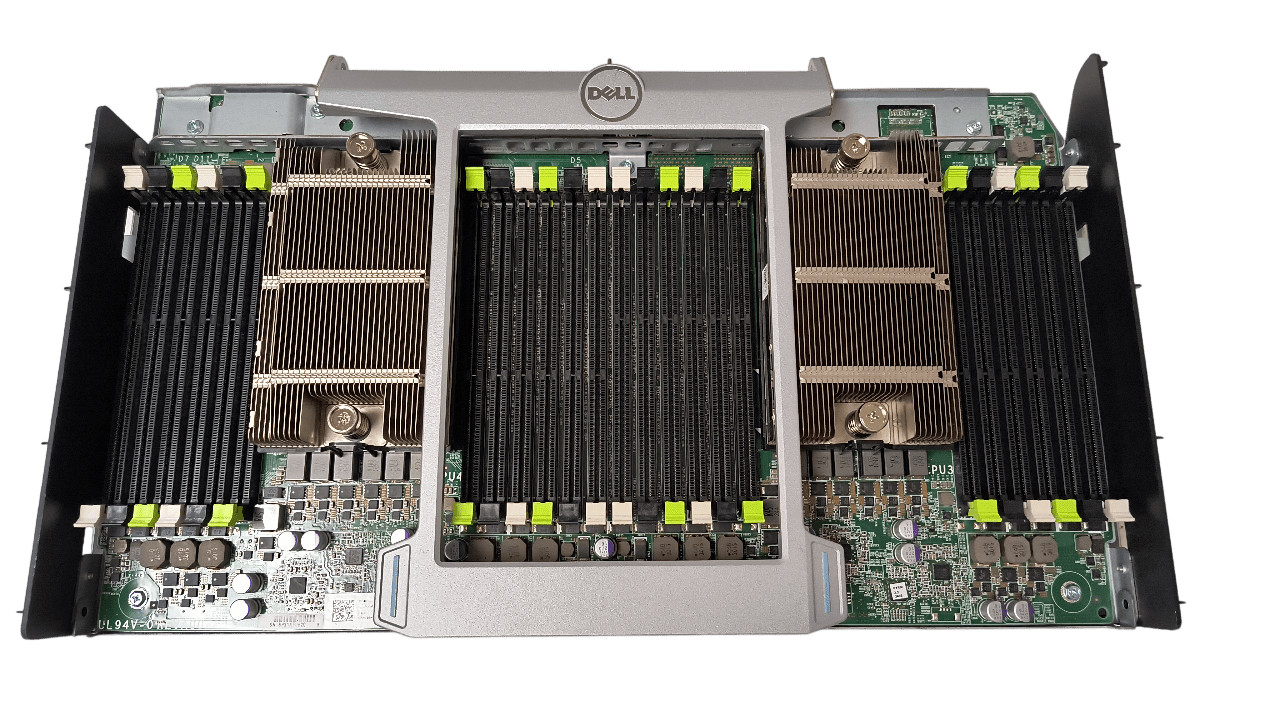 Dell 8HJ4P Poweredge R820 Expansion Riser Board w/ Heatsinks
