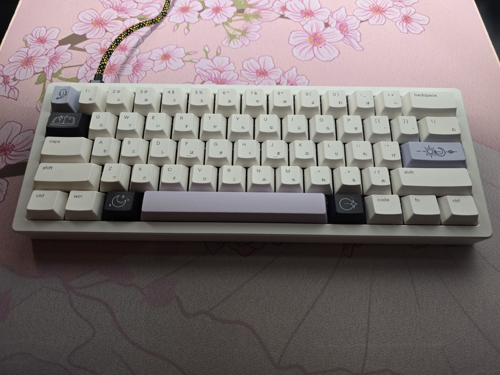 Wooting 60HE V2 Stars60 White TTC POM Magneto Osume Custom Keyboard