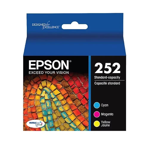 Epson 252 (EXPIRED SEE DETAILS) 3 pack Ink Cartridges Cyan, Magenta, Yellow NEW