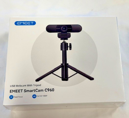 EMEET C960 SmartCam Kit USB HD Webcam 1080P With Tripod New In Box
