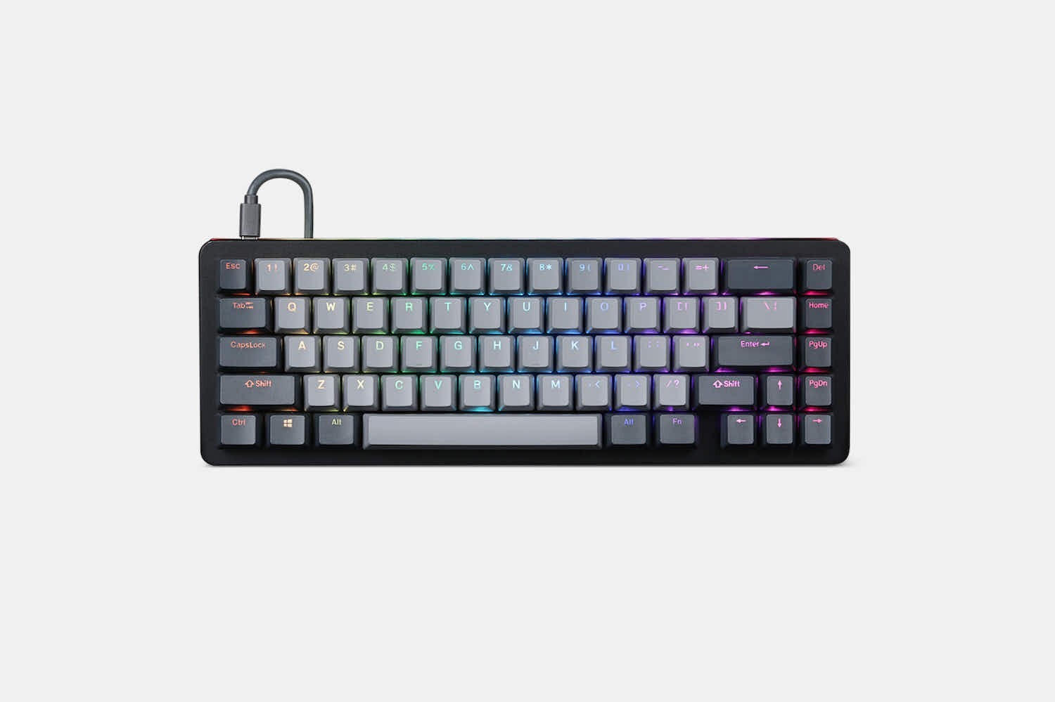 Drop Alt Mechanical Keyboard 67 Keys - Black - Halo Clear Switches Open Box