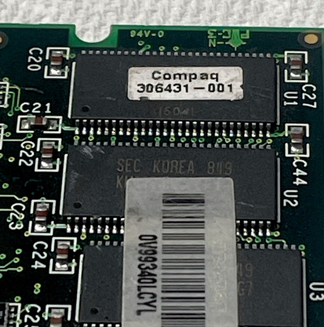 Compaq 306431-001 72-Pin EDO SIMM 4MB RAM Module