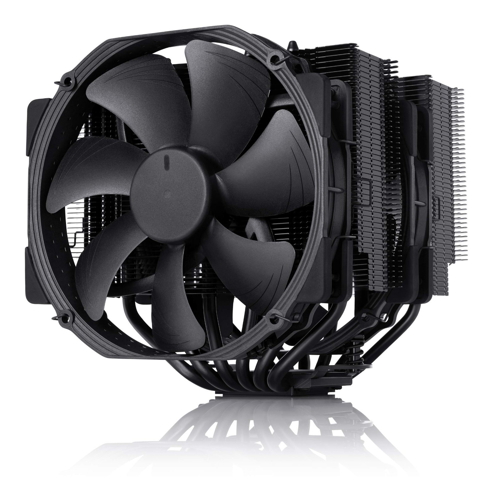 High-Performance Dual Tower CPU Cooler, Quiet Cooling Solution, Black Design, NH