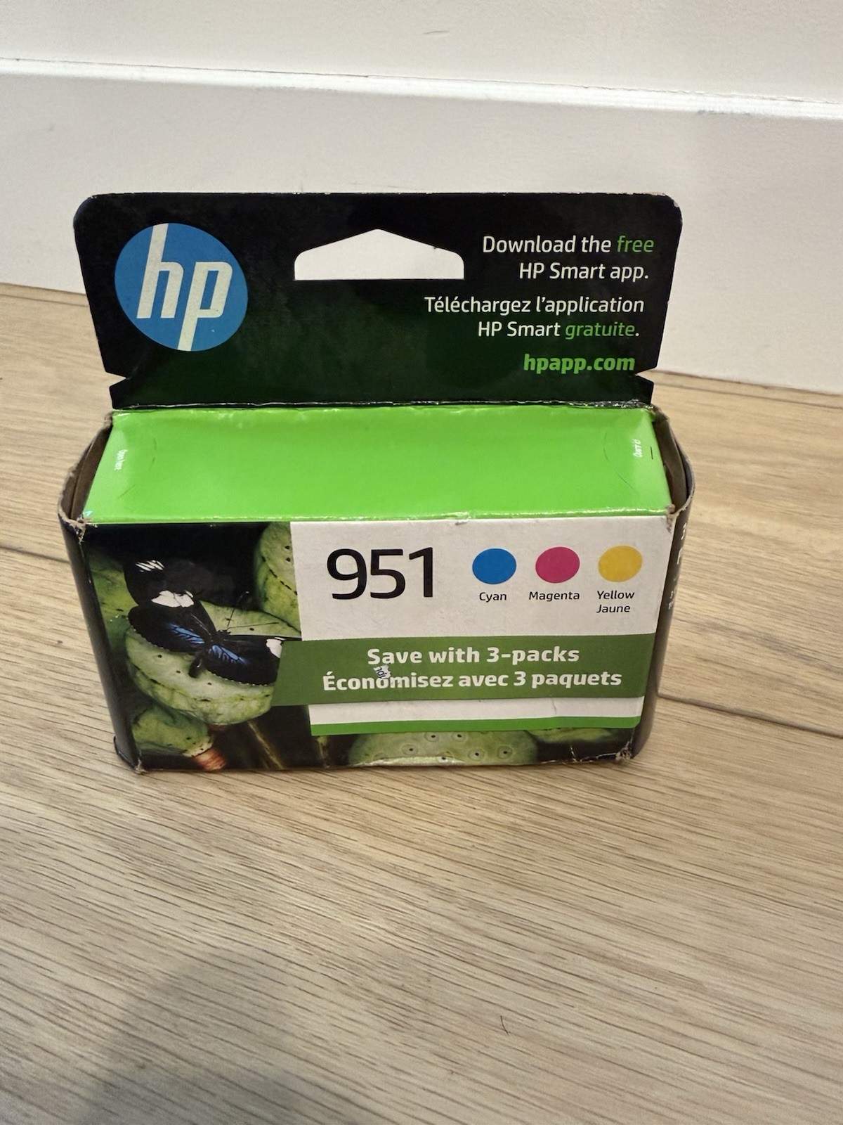HP 951 Cyan, Magenta, Yellow Ink Cartridges (3 pack)| EXP AUG 2023