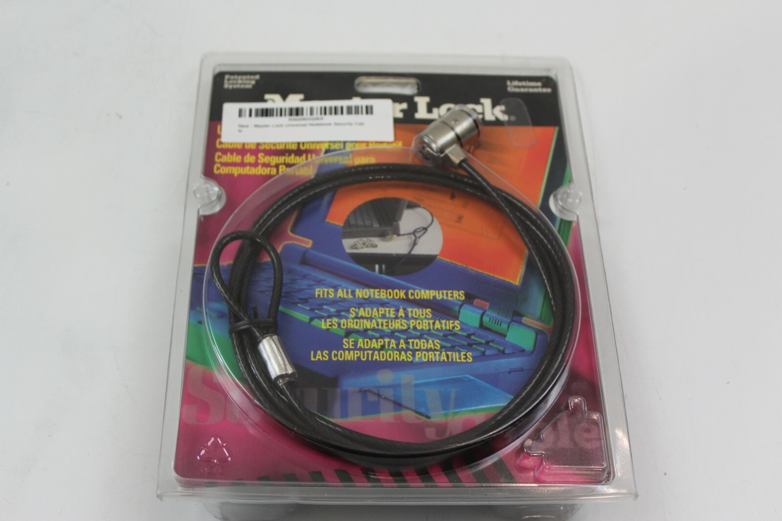 Master Lock #64030 Universal Notebook Security Cable NEW
