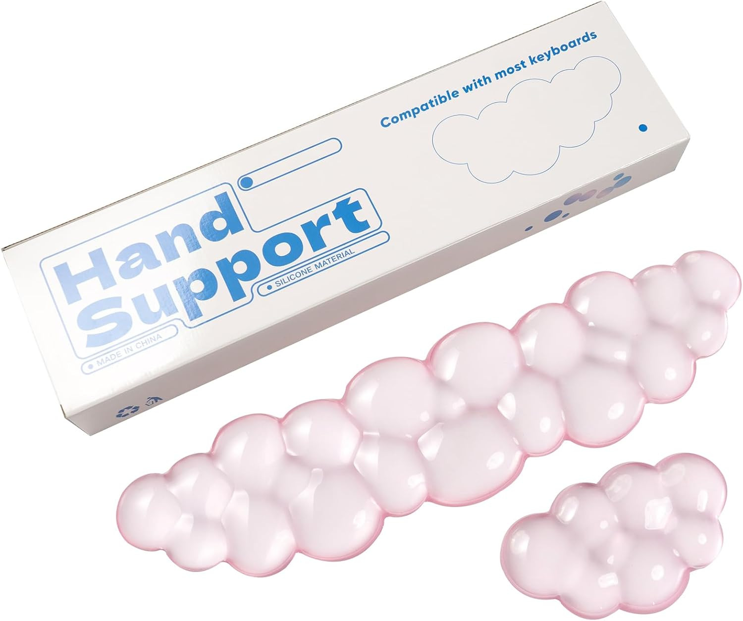 Gel Keyboard and Mouse Wrist Rest, Cloud Wrist Pad for Computer Keyboard