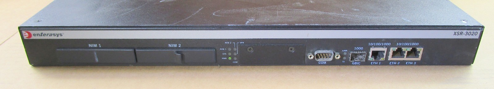 ENTERASYS NETWORKS WIRED ROUTER XSR-3020