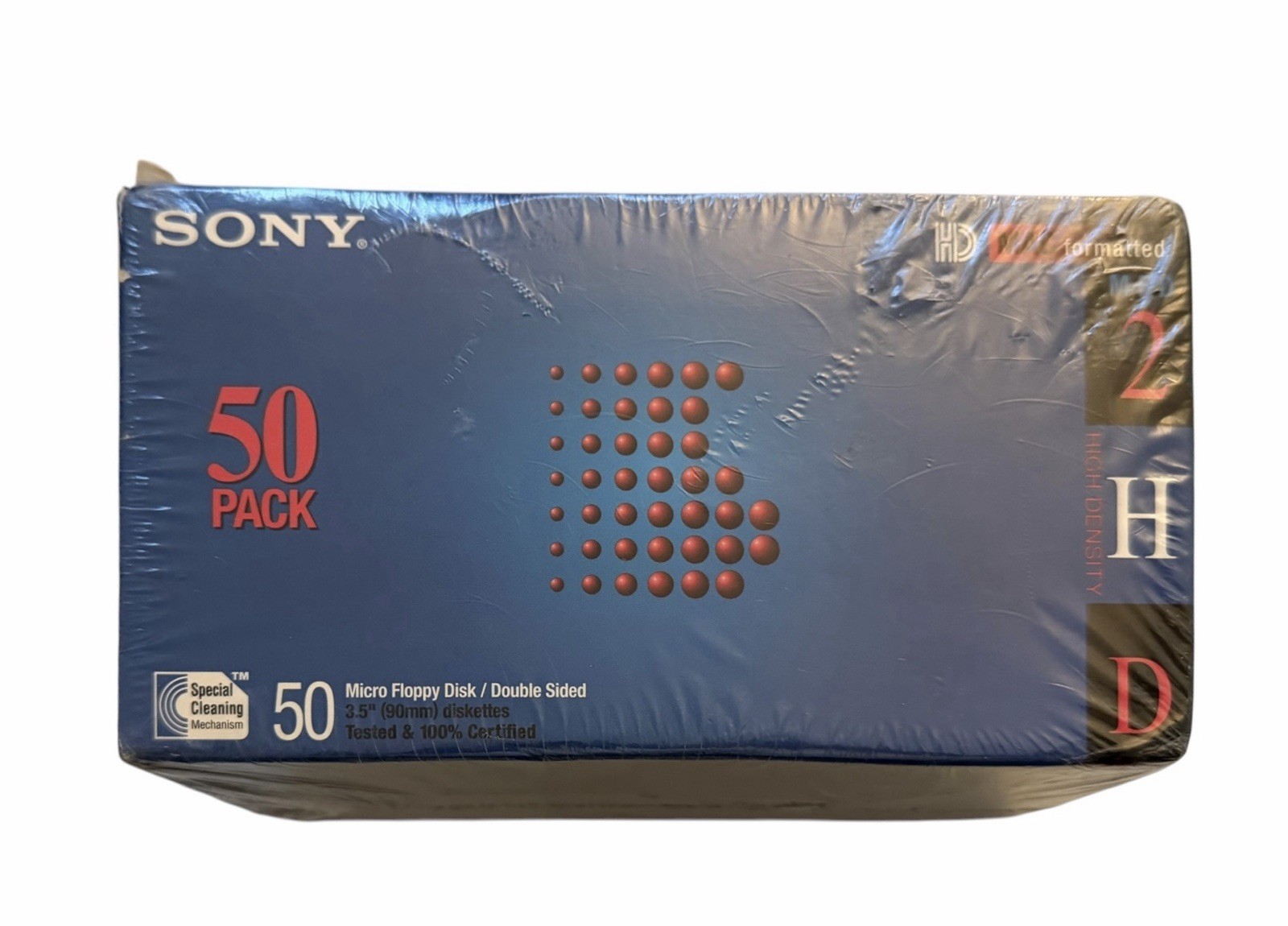 Sony MFD-2HD Micro Floppy Disks 3.5" MAC Formatted 50 Pack Brand New/Sealed