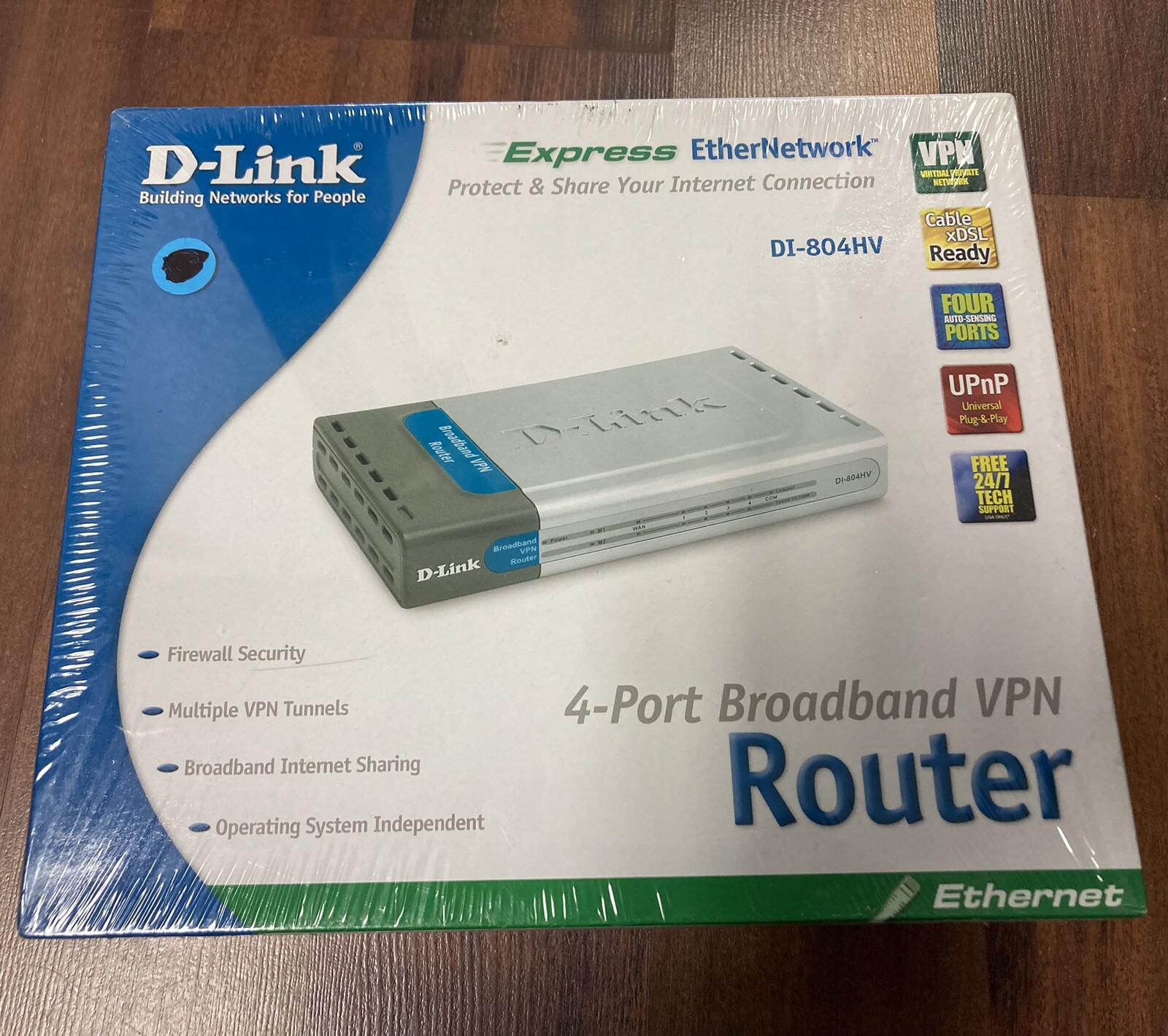 D-Link DI-804HV 4-Port Broadband VPN Router Express EtherNetwork Ethernet NEW