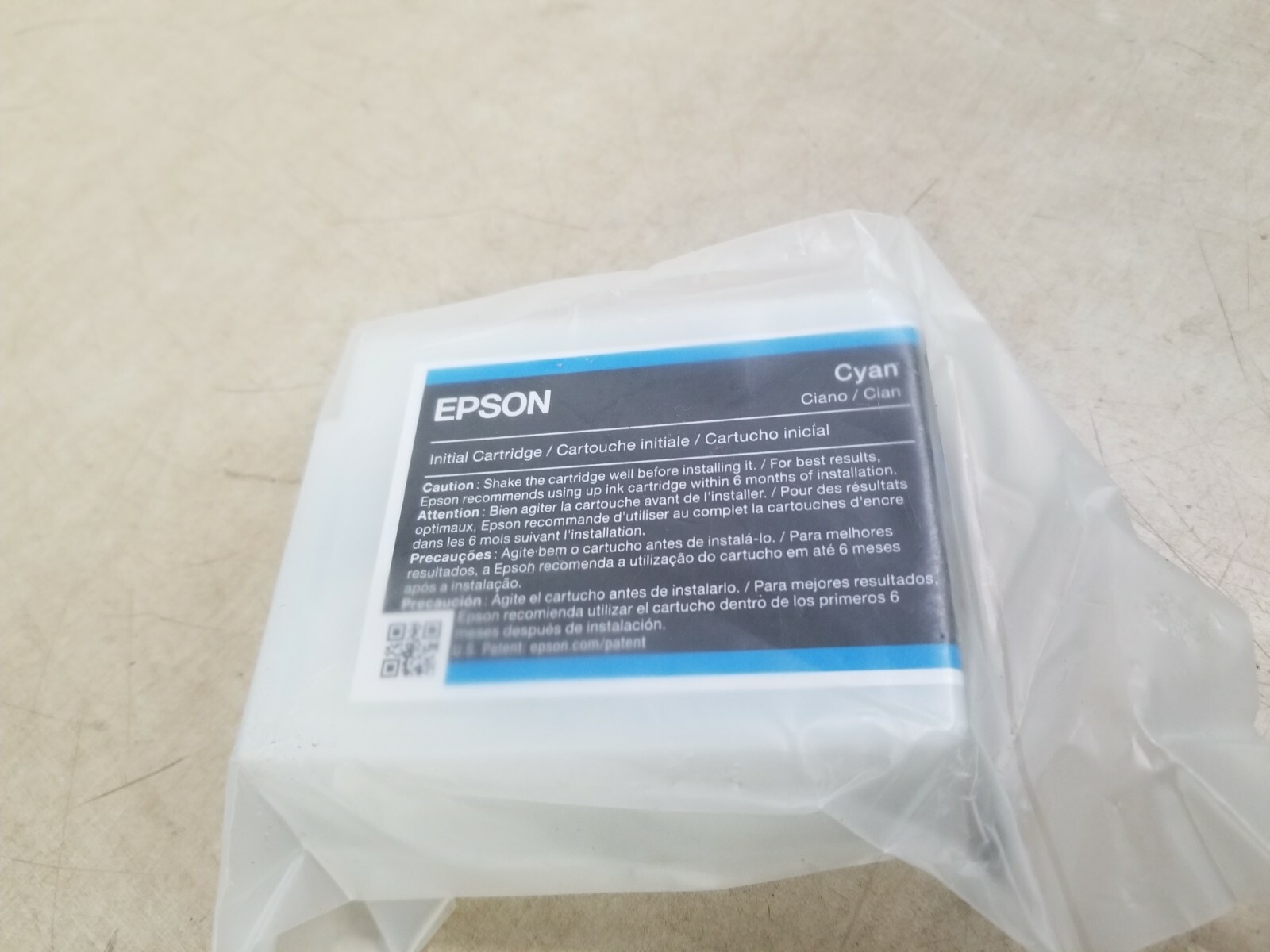 Epson UltraChrome Ink Cartridge 50ml, Cyan
