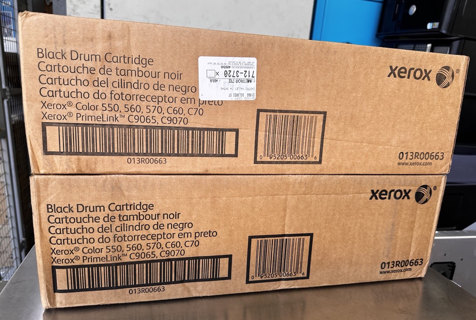 LOT OF 2 NEW Genuine Xerox 013R00663 Black Drum Cartridges -SEALED