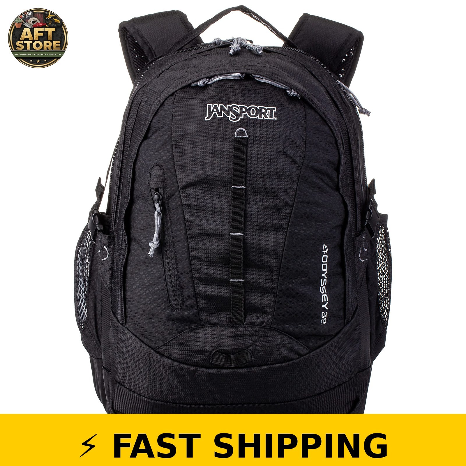JanSport Odyssey Backpack - 15 Inch Laptop Sleeve, Black