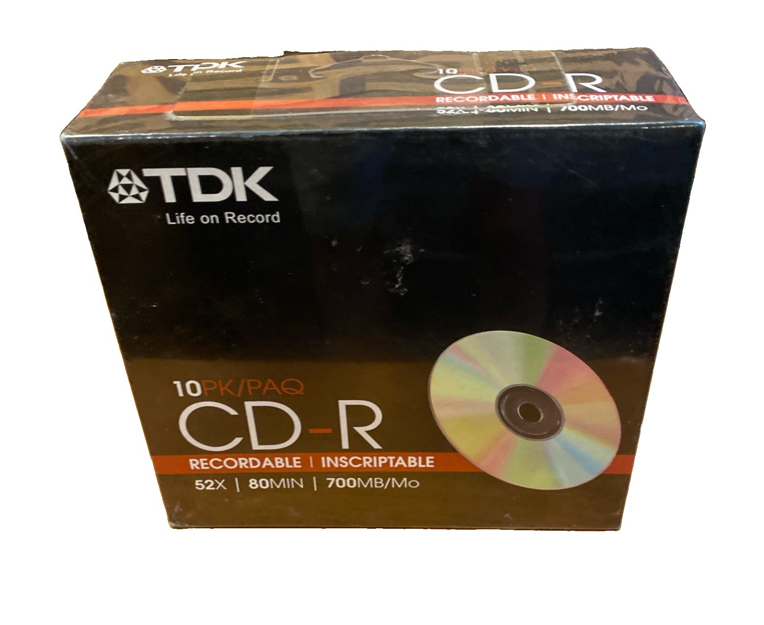 TDK CD-R 10pk Color 700MB Factory Sealed  Brand New