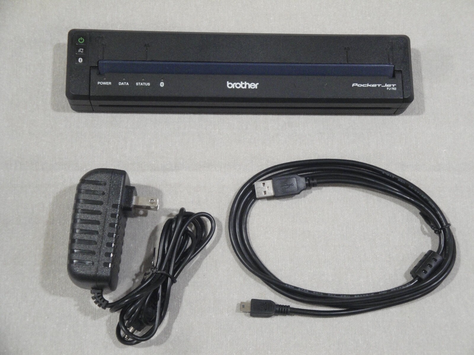 Brother Pocketjet  PJ762  Mobile Thermal Printer NEW AC adapter USB Cable