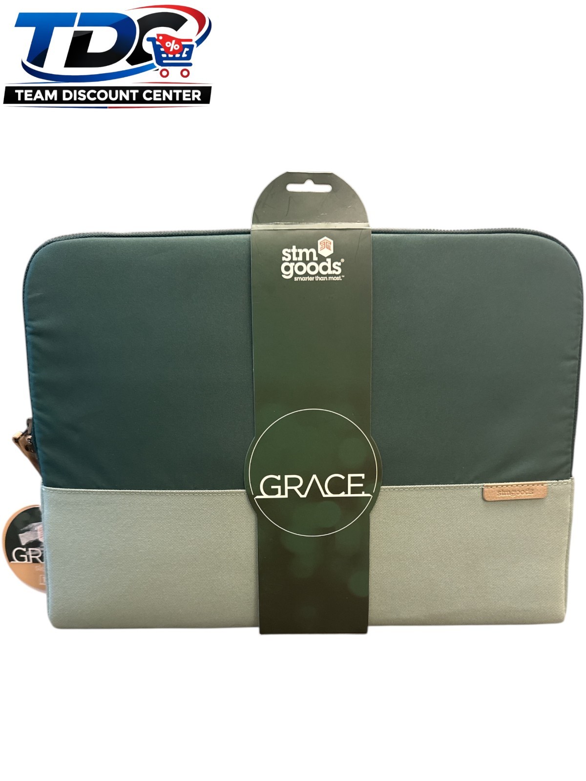 STM Goods Grace 15” Laptop Sleeve Hunter Green NEW Slim Stylish Protective Case