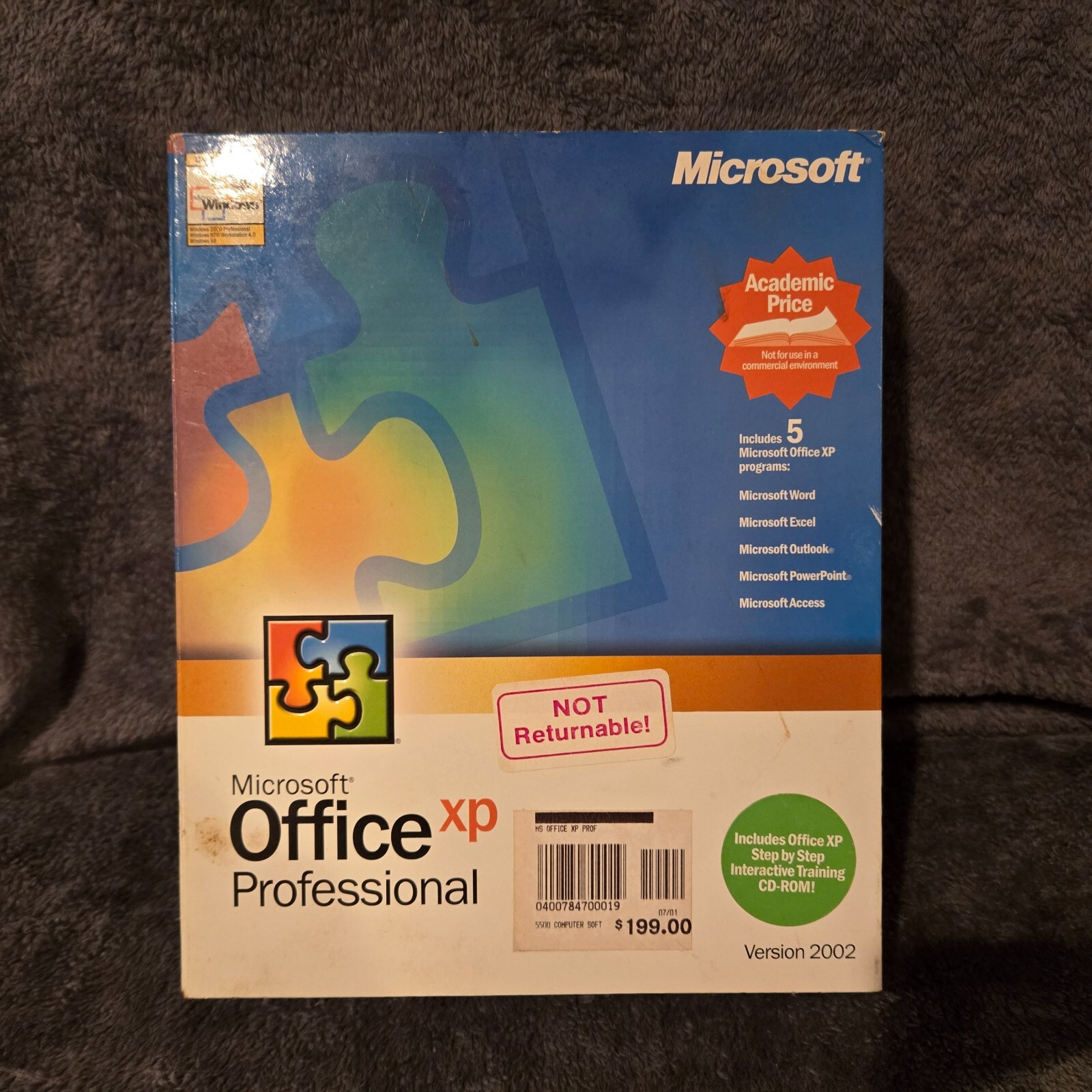 Microsoft Office XP Professional version 2002