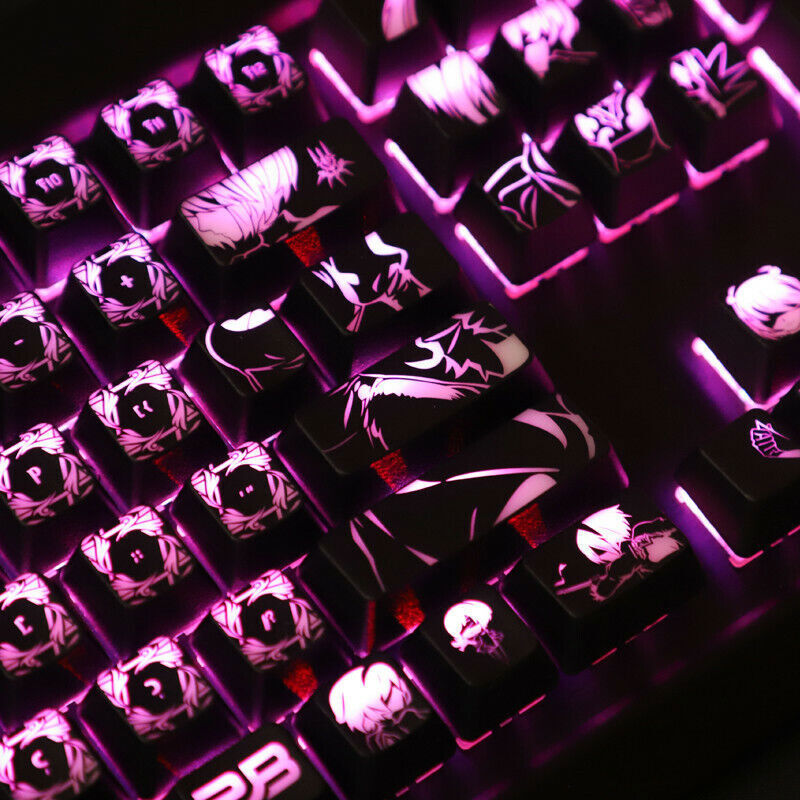 Games NieR:Automata Keycap Set Backlit Keycaps f/Mechanical Keyboard Customized