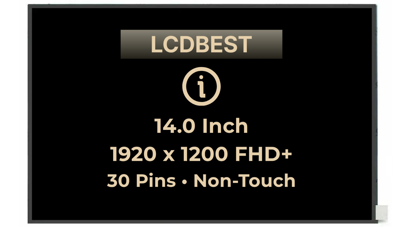 AUO B140UAN04.9 Laptop LCD LED Screen 14" FHD+ 1920x1200 Non-Touch 30 pins New