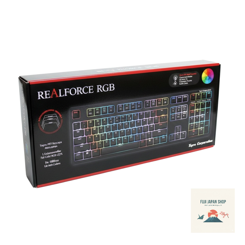 Topre REALFORCE RGB R2A-US4G-BK Full-Size Capacitive APC Mechanical Keyboard New