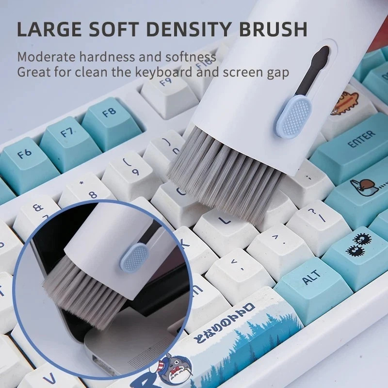 7-in-1 Computer Keyboard Cleaner Brush Kit Earphone Cleaning Pen For Headset Key
