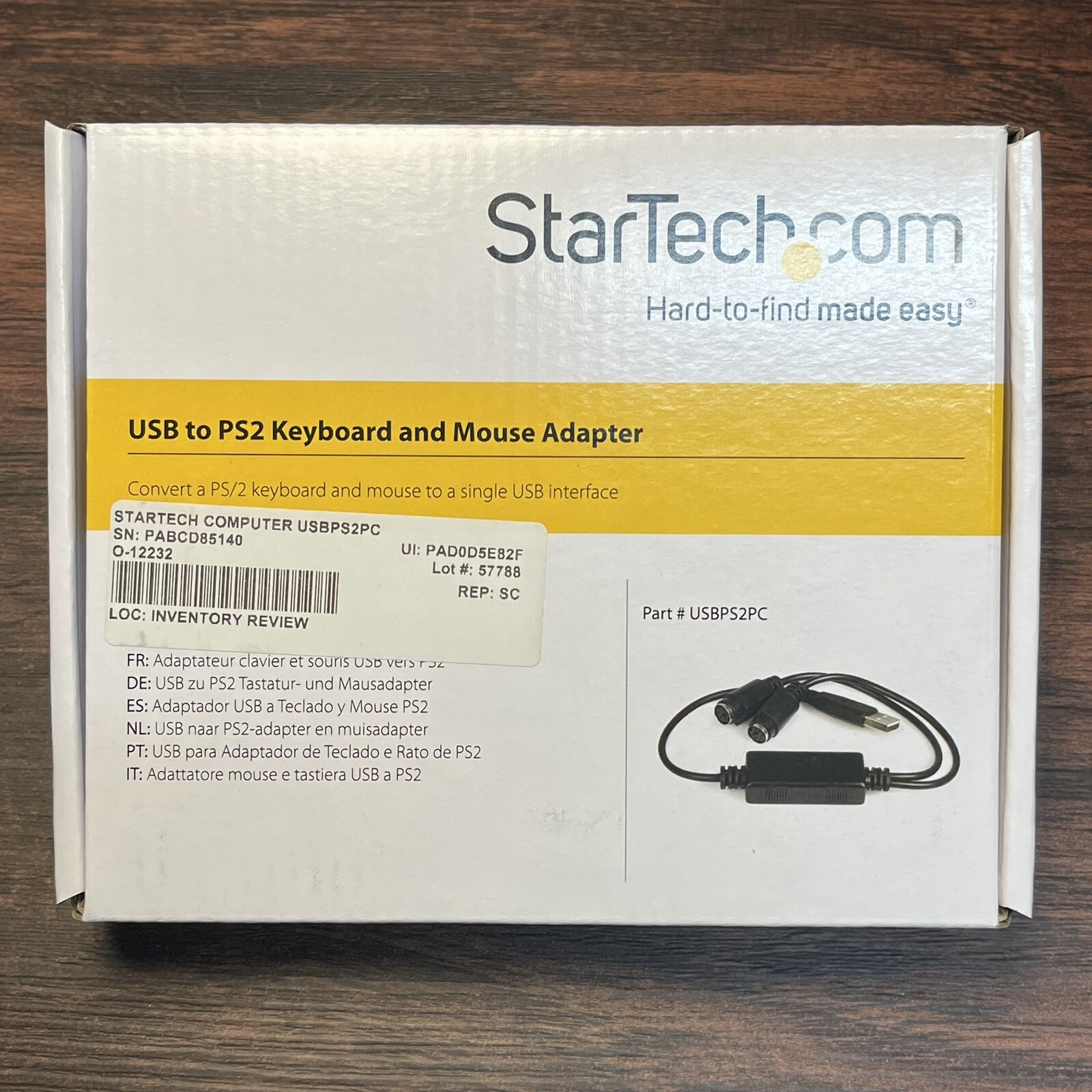 StarTech USBPS2PC USB to PS/2 Adapter Keyboard Mouse Converter for PC KVM