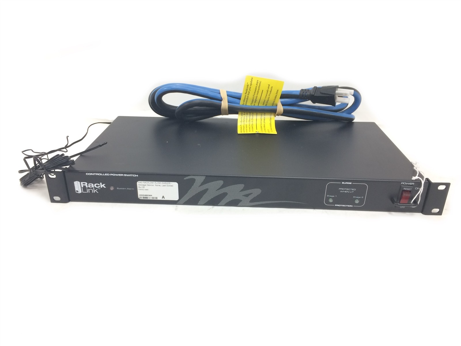 Middle Atlantic RackLink RLNK-SW620R 6-Outlet 20A 2-Stage Surge Managed PDU