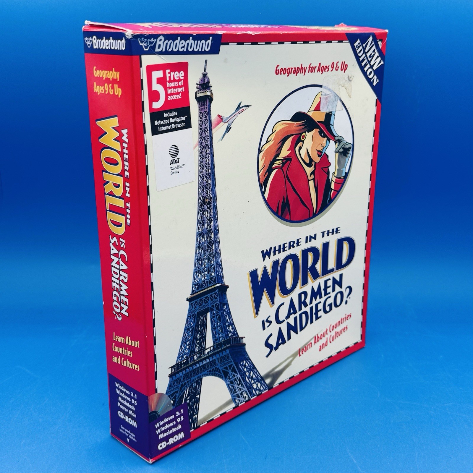 VTG Where in the World is Carmen Sandiego? PC/Mac CD-ROM 1996 Broderbund CIB