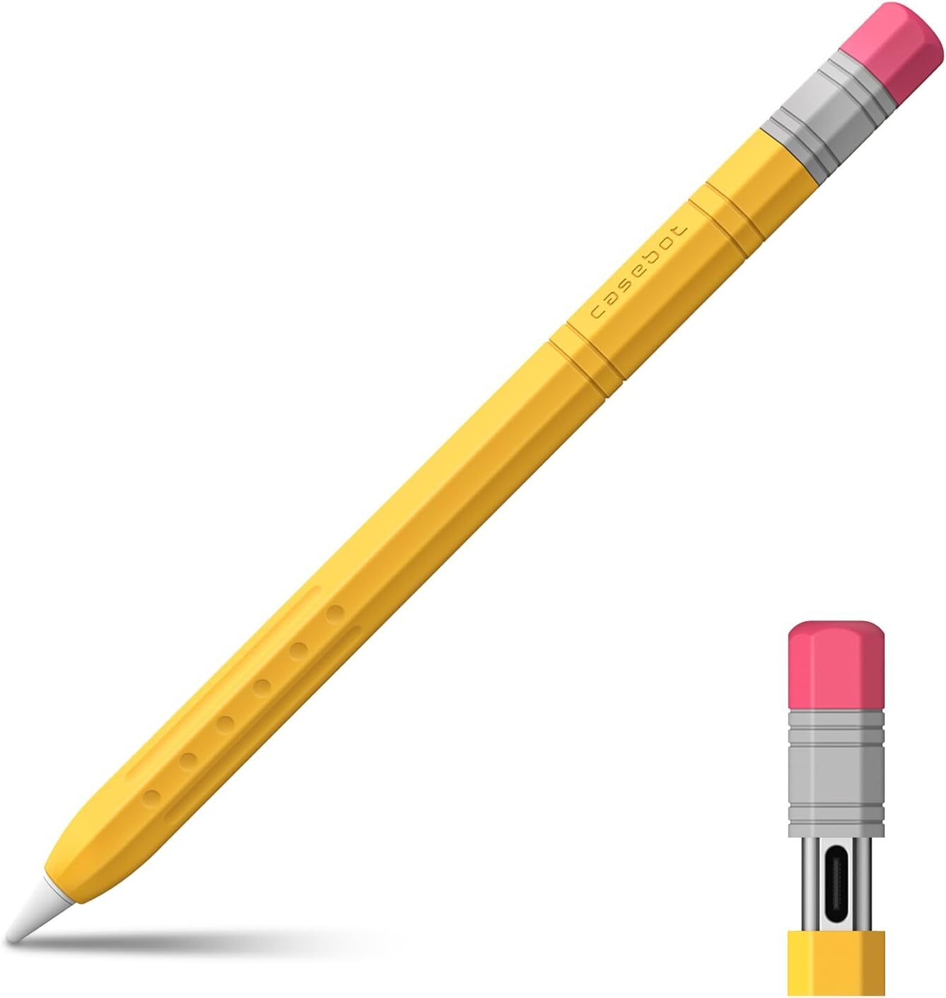 Silicone Sleeve for Apple Pencil (USB-C) Light Pen Skin Case Cover Pencil Holder