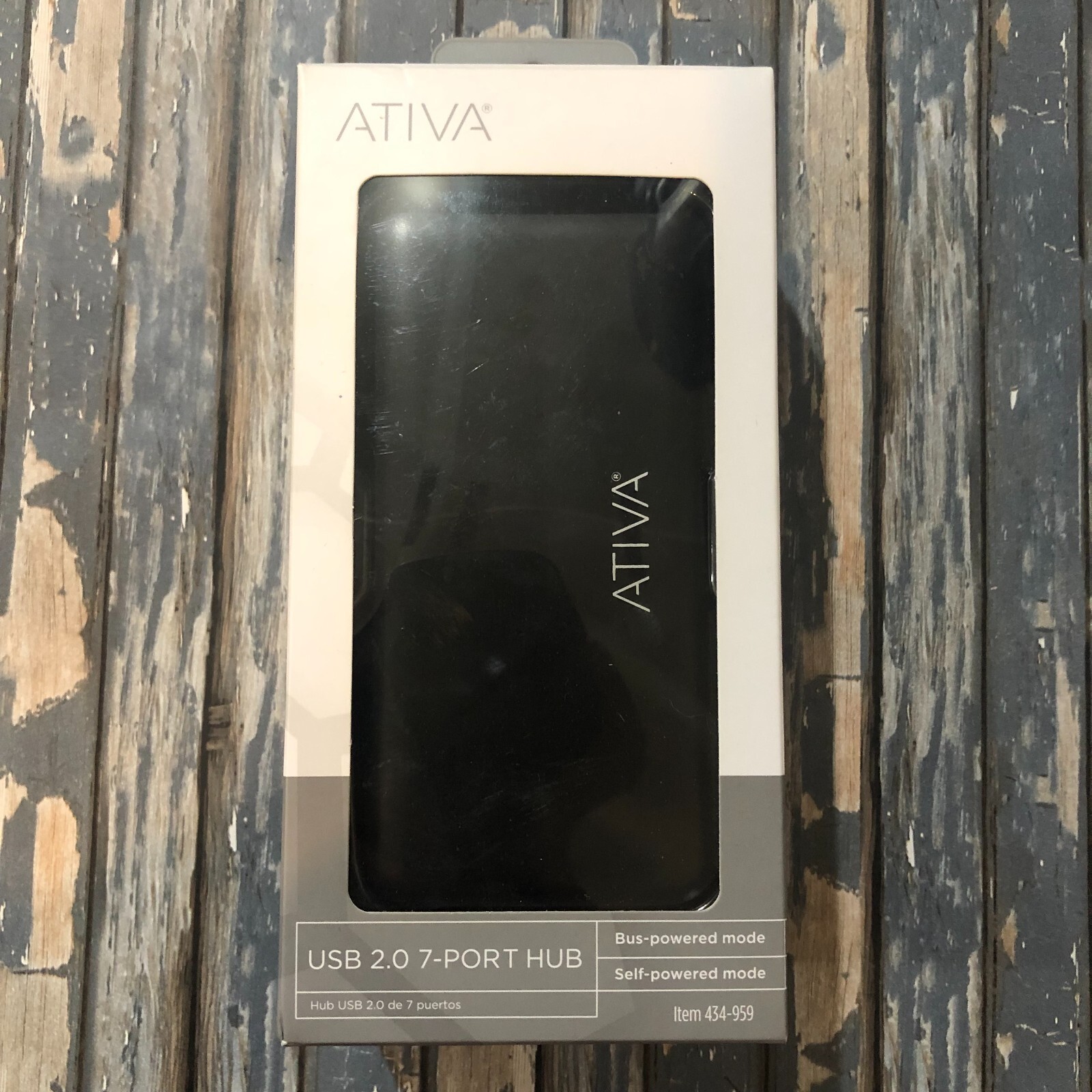 Ativa USB 2.0 7-Port Hub 434-959 Black New In Box Sealed