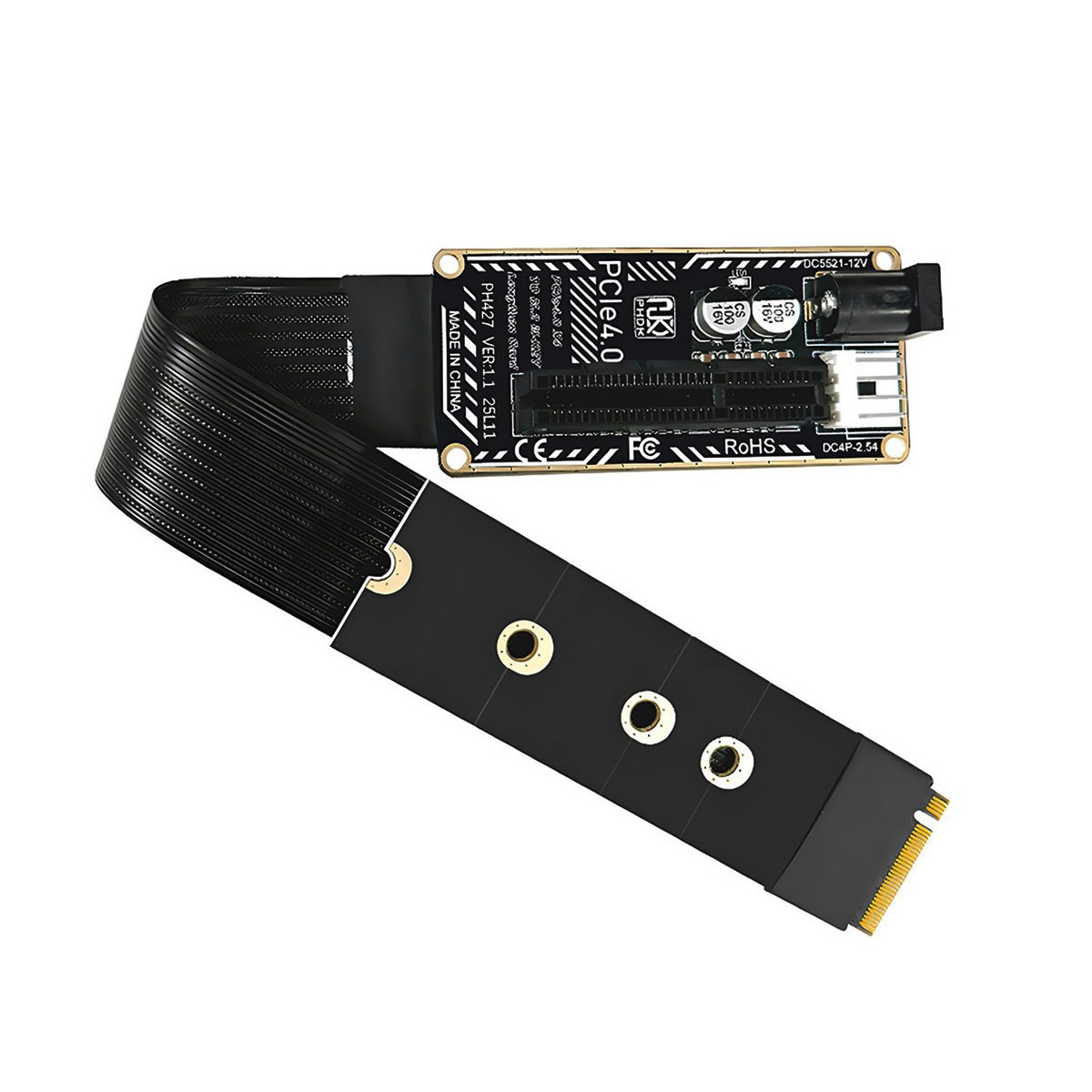 CY NVMe M-Key M.2 NGFF to PCI-E X1 X4 X8 X16 Cable Extension Adapter PCI-Express