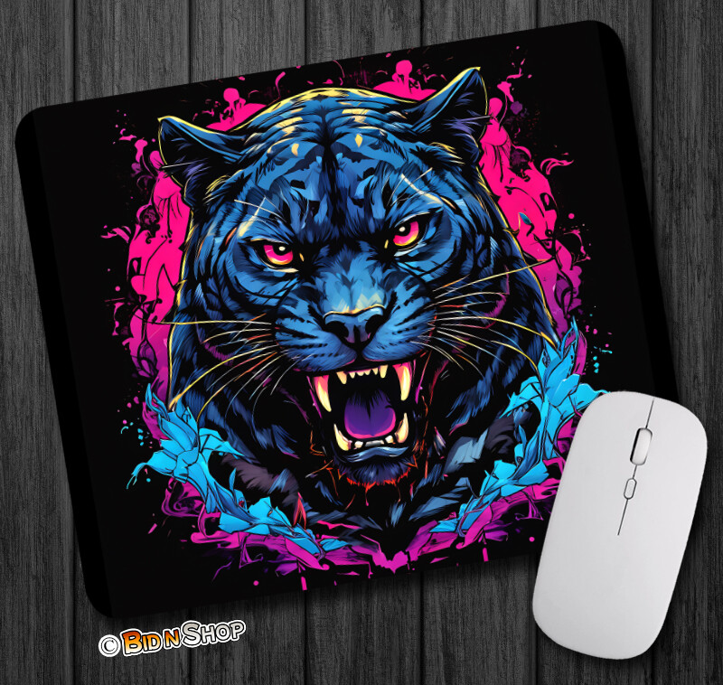 Black Panther ~ Mouse Pad / PC Mousepad ~ Graphic Novel Fantasy Gothic Art Gift