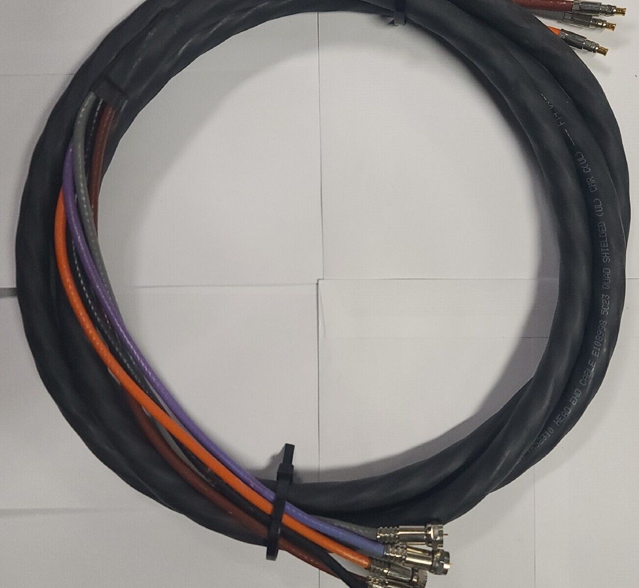 5 WIRE MINI COAX RGB CABLE BUNDLE FOR COMPONENT VIDEO 10FT