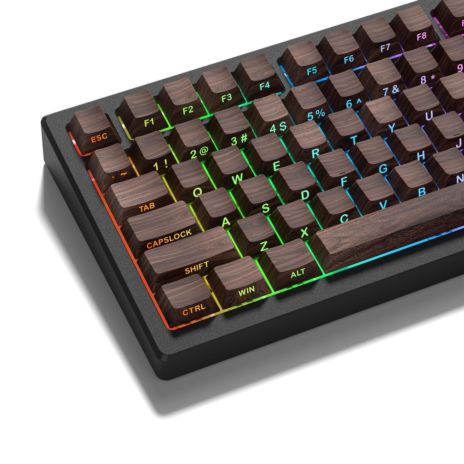 Womier PBT Keycaps, Custom Keyboard Caps 60 65 75 100 Percent, Shine Through ...