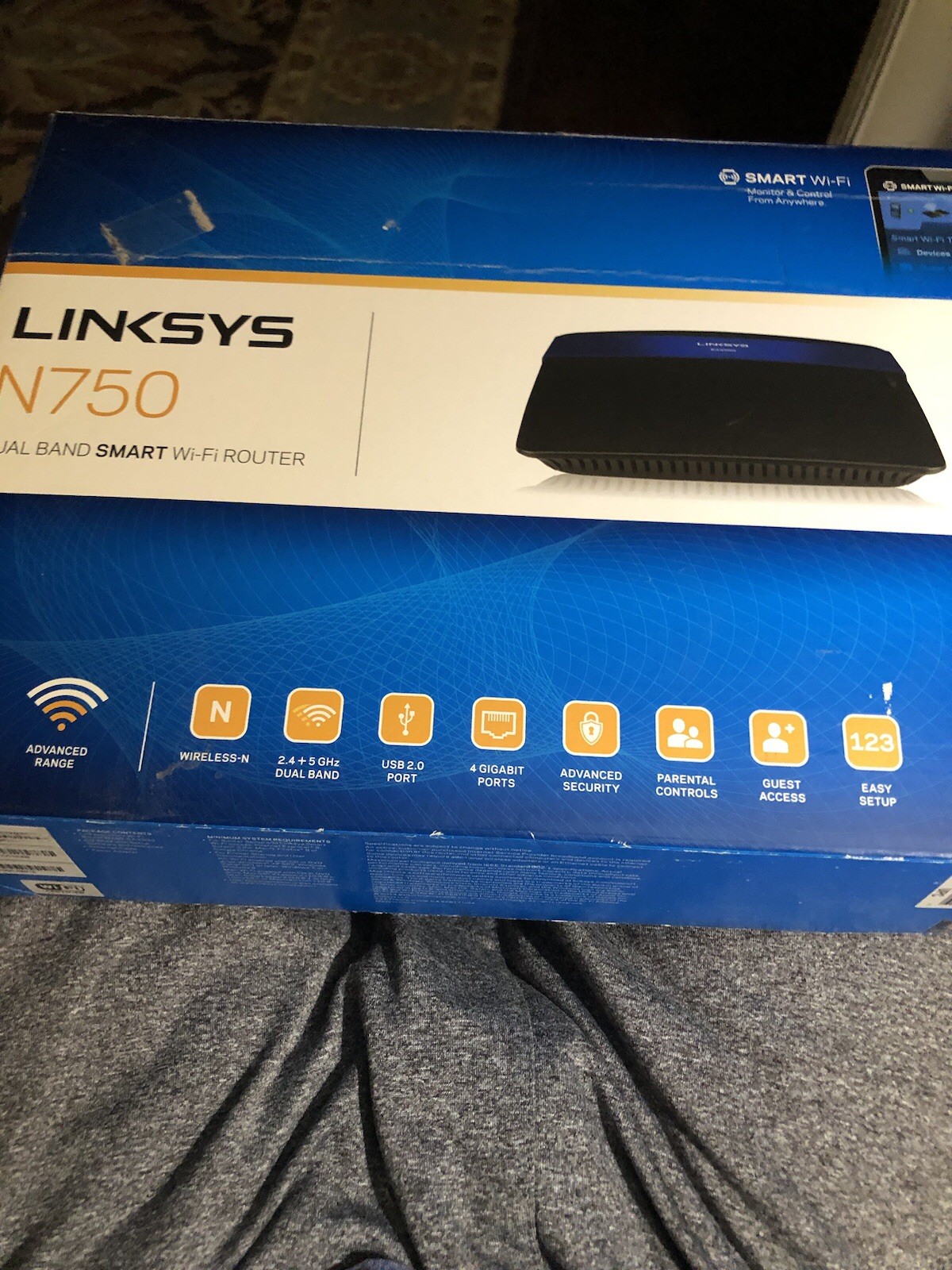 LINKSYS N750 Dual Band SMART Wi-Fi ROUTER 