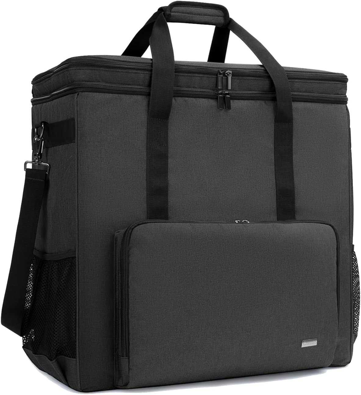 Double-Layer PC Carrying Case Desktop Computer Travel Bag Chassis