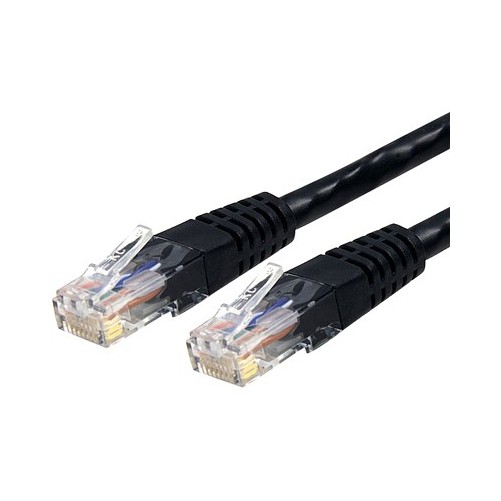 Startech C6PATCH3BK 3FT BLACK CAT6 ETHERNET CABLE RJ45 UTP PATCH CABLE GIGABIT L