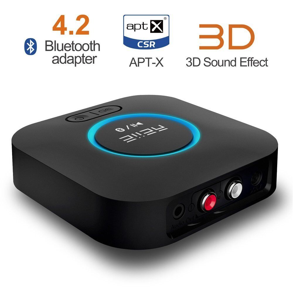 REIIE Bluetooth Audio Receiver with 3D Audio - for Speakers, Alexa connection