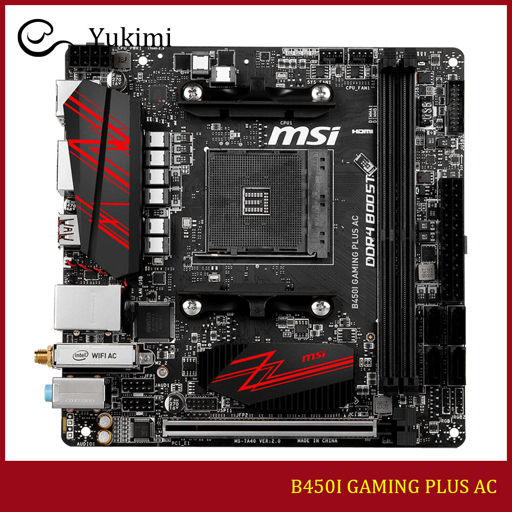 FOR MSI B450I GAMING PLUS AC AMD AM4 DDR4 32GB HDMI Mini-ITX Motherboard
