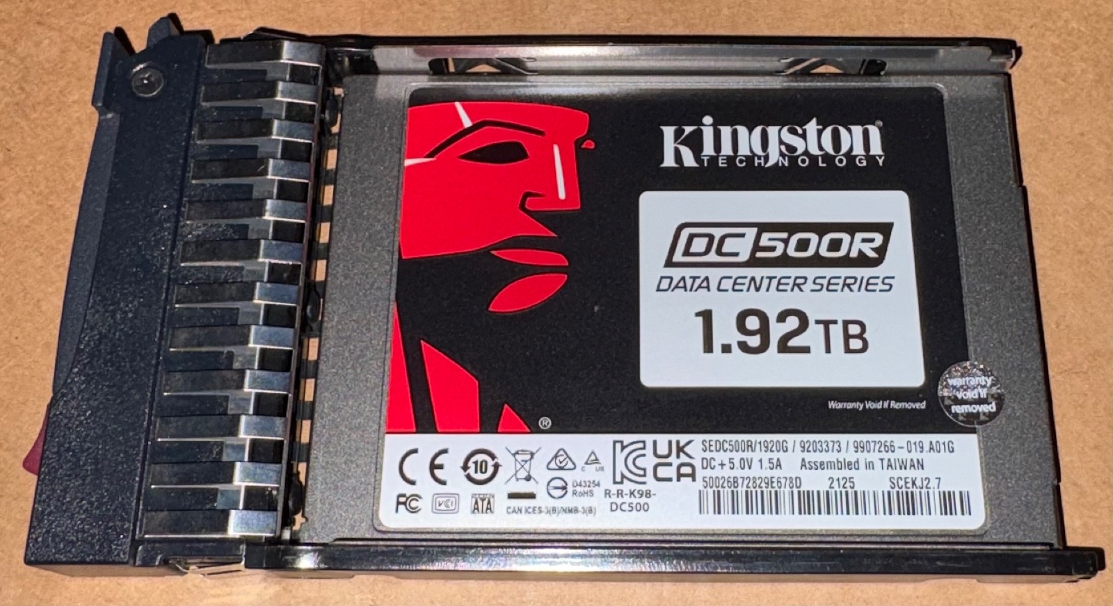 Kingston DC500R SEDC500R/1920G 2.5" SATA SSD — 1920GB (1.92TB)