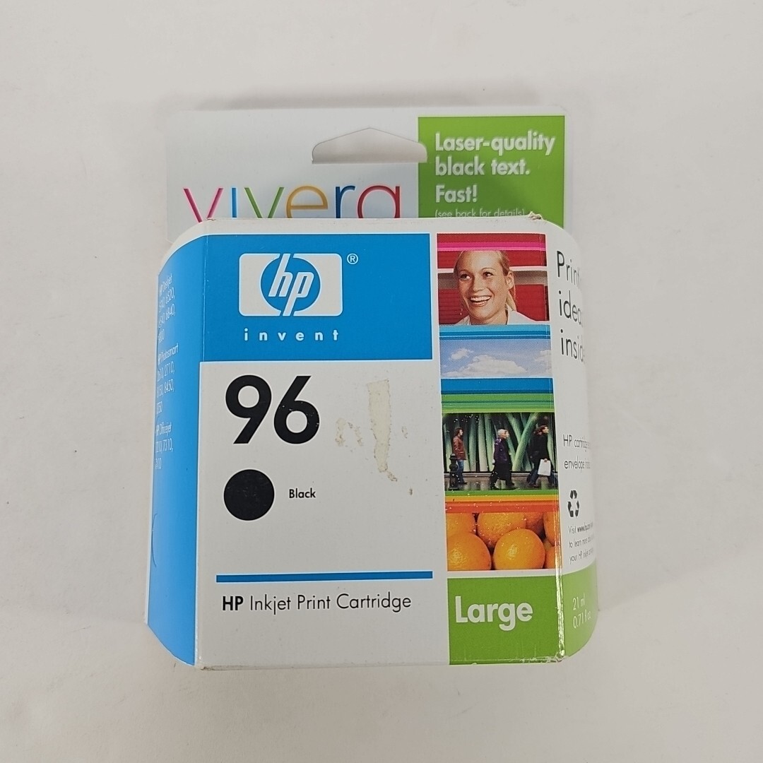 HP Vivera 96 Large, Black Ink Cartridge, C8767WN, Sep 2006 New/Sealed