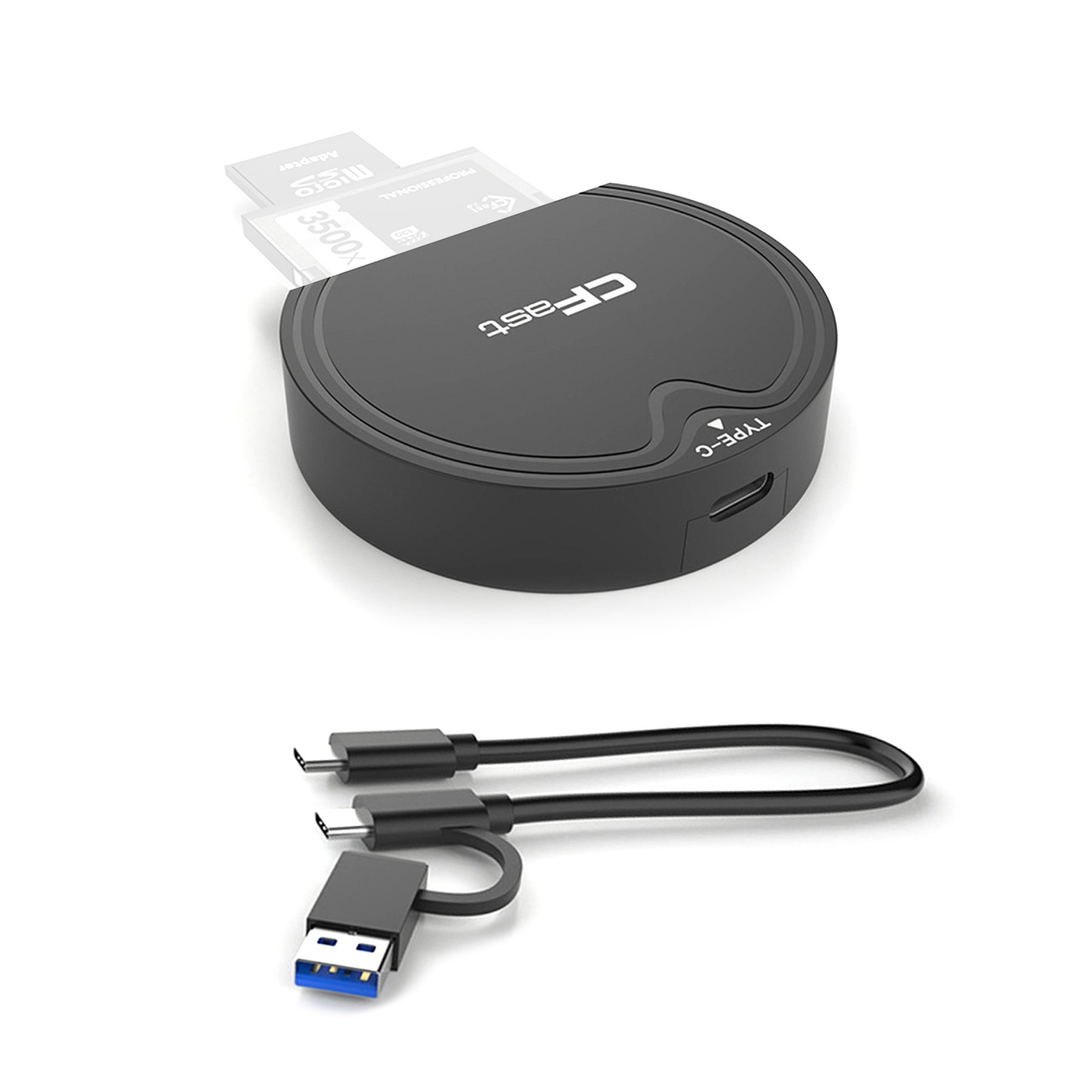 P&P CFast 2.0/SD Memory Card Adapter USB3.2 Gen2 High Speed Card Reader 10Gbps c