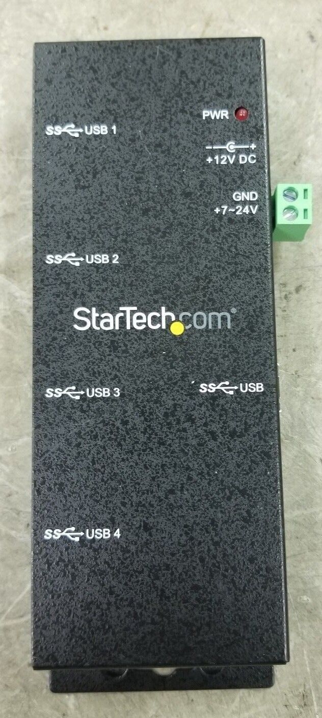 StarTech Rugged 4 Port Industrial USB 3.0 Hub Rack Mountable ST4300USBM