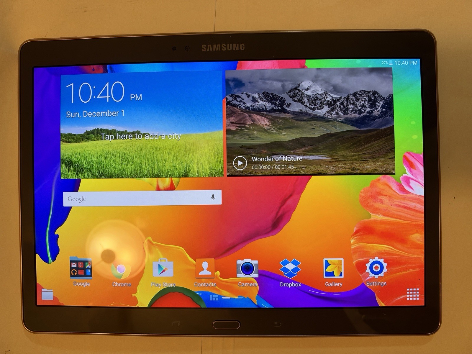 Samsung Galaxy Tab S 10.5" Tablet SM-T800