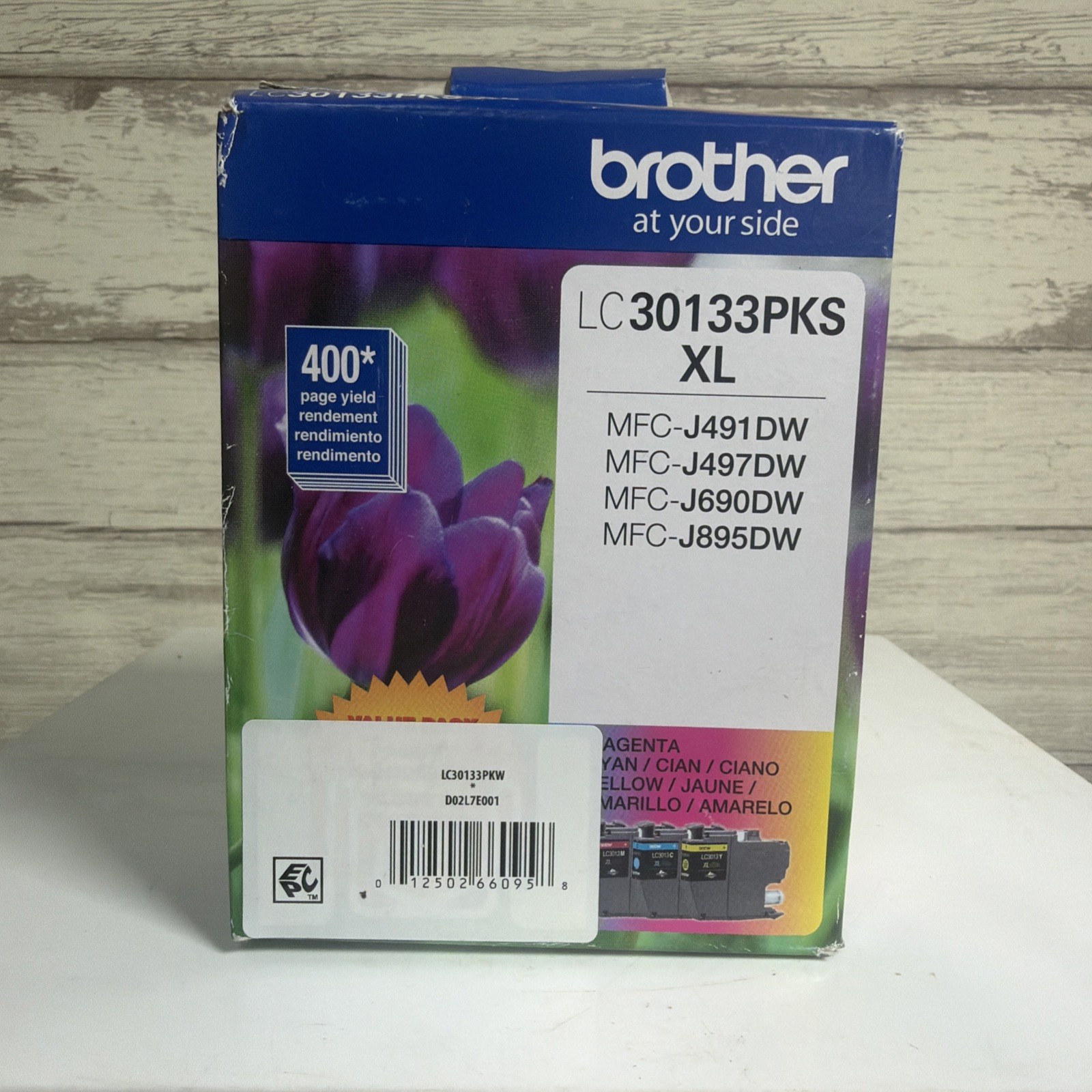 Brother LC30133PKS XL High Yield Color Ink Cartridges - 3 Pack Exp 09/2026