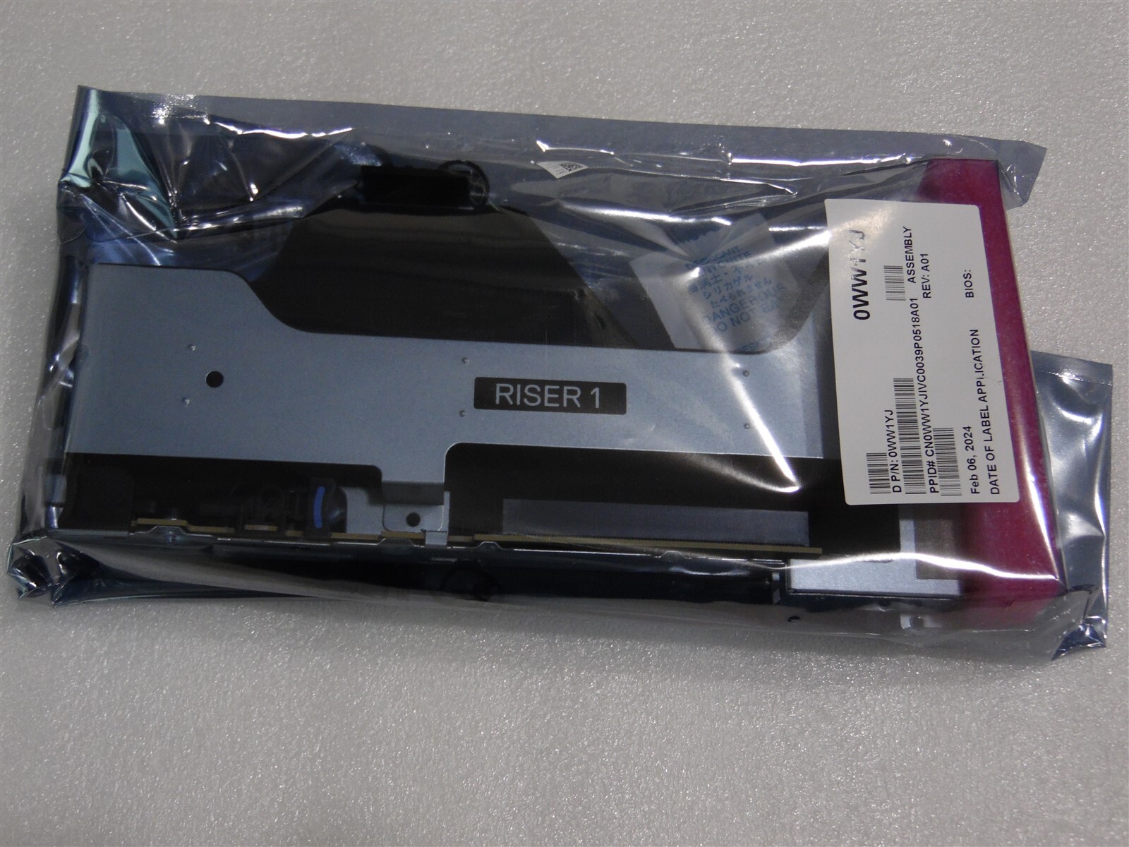DELL EMC POWEREDGE R650 RISER R1A 1X16 FH WW1YJ